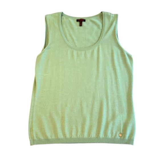 Escada Sweaters - NWOT Escada Green Wool/Cashmere/Silk Blend Sleeveless Sweater Size 42/Large